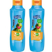 Niños Suave 3 en 1 champú / acondicionador / Body Wash, salpicar de Apple Toss- 22,5 oz, paquete de 2