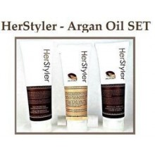 Herstyler Ensemble de 3- Shampoo, Conditioner et Heat Crème Protectrice Heat